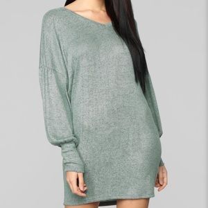 Sage Sweater Dress